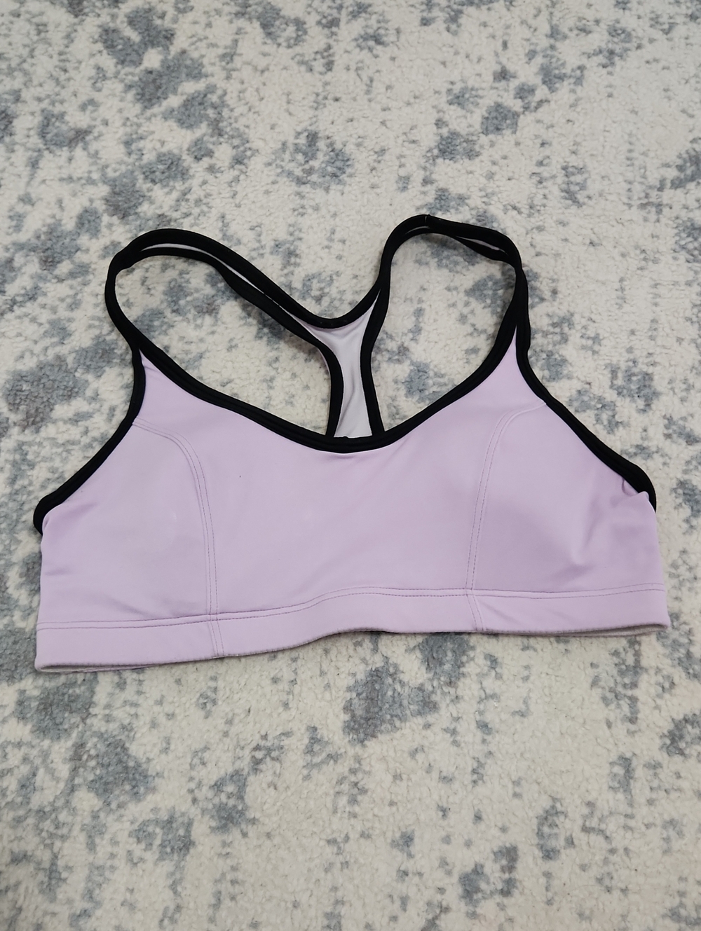 Champion Lilac Racerback Sports Bra with Black Trim